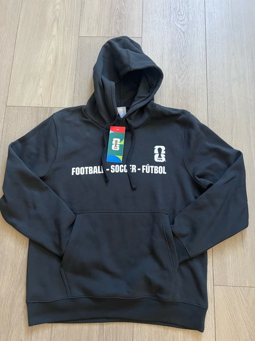 NWT FIFA World Cup 2026 Soccer Hoodie - Black Size Medium unisex